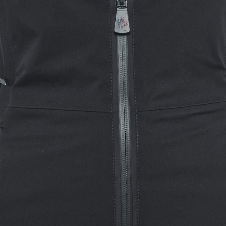 Pre Owned Moncler Grenoble Black Nylon Ski Jumpsuit XS