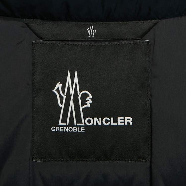 Pre Owned Moncler Red Synthetic Fur Trim Short Down Jacket XXL 