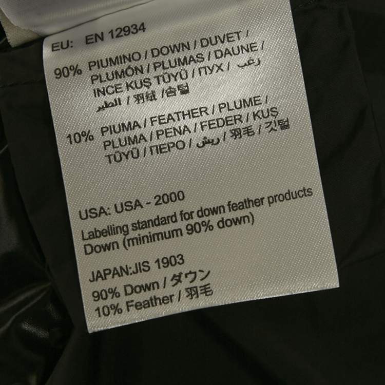 Pre Owned Moncler Red Synthetic Down Jacket M