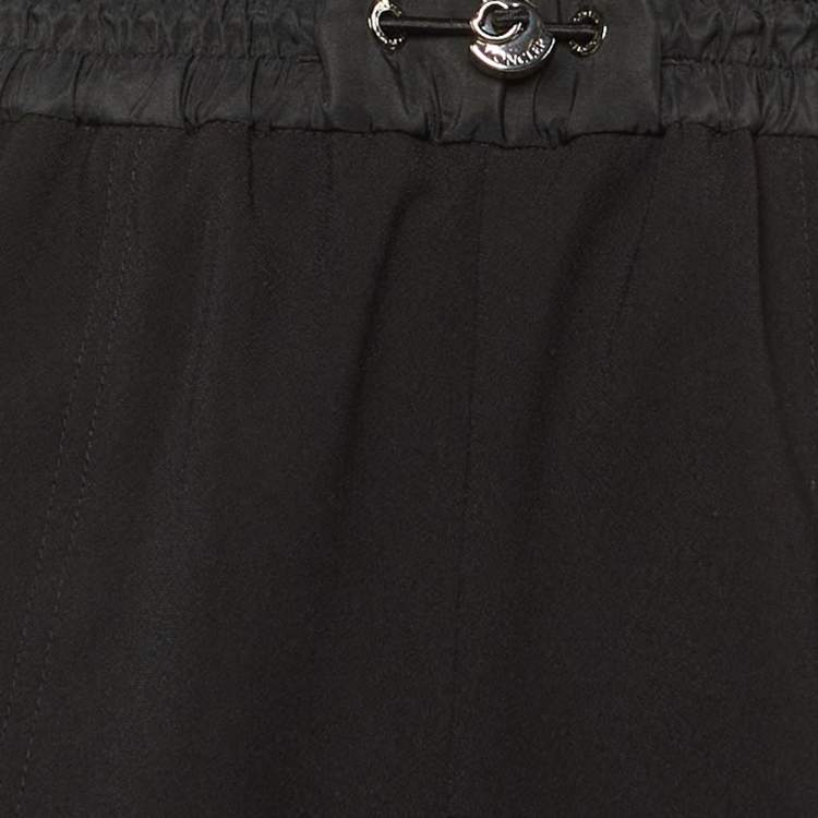 Pre Owned بنطلون رياضي كريب مونكلير أسود مقاس صغير 