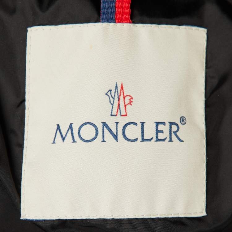 Pre Owned Moncler Black Nylon Down Miriel Puffer Jacket S