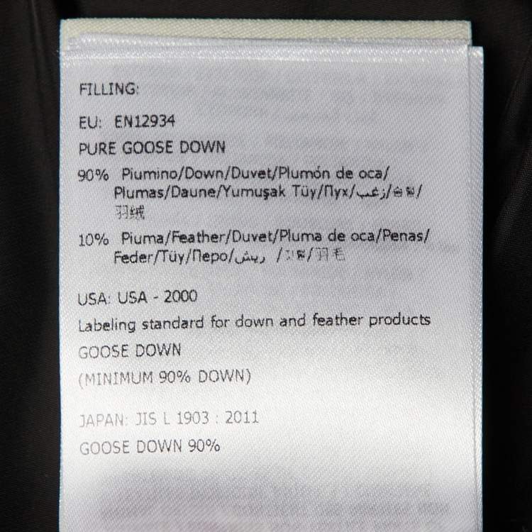 Pre Owned Moncler Black Nylon Down Miriel Puffer Jacket S