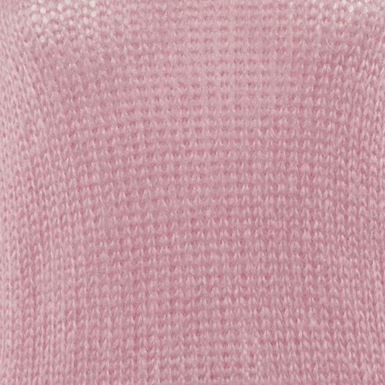 مملوكة مسبقًا Moncler Pink Mohair Knit Crew Neck Sweater M