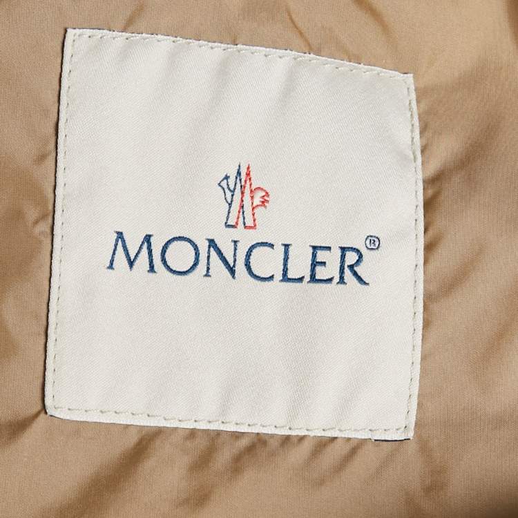 Pre Owned Moncler Black Synthetic Ombré Giubbotto Zip Up Trench Coat S