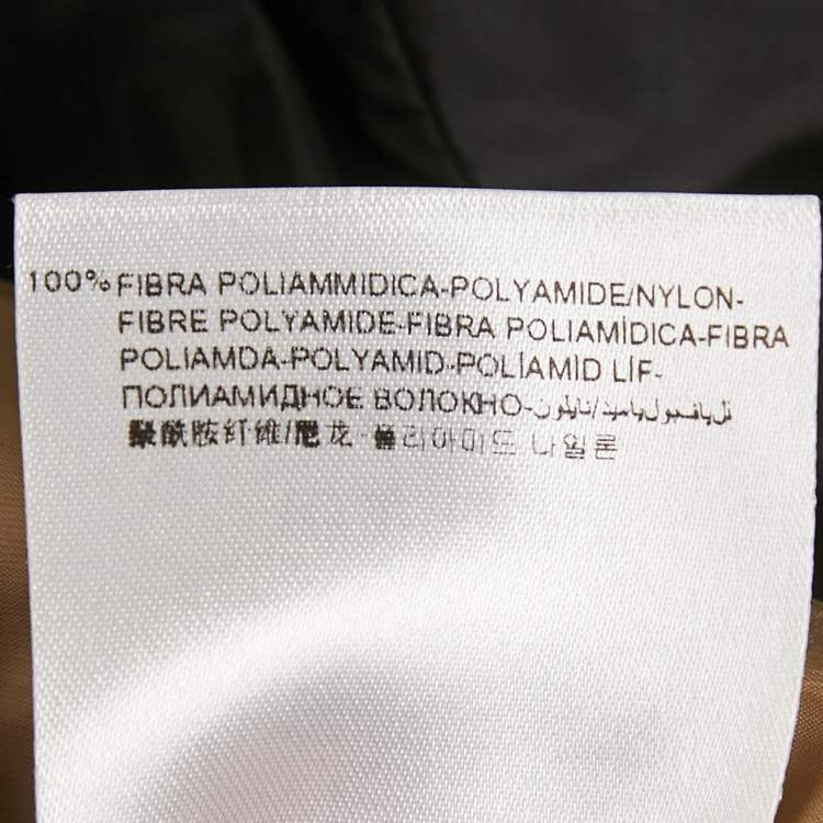 Pre Owned Moncler Black Synthetic Ombré Giubbotto Zip Up Trench Coat S