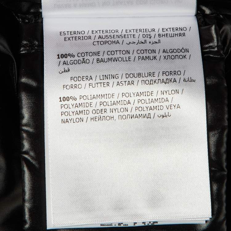 Pre Owned Moncler Silver Synthetic Puffer Down Parana Detachable Hooded Jacket M/L