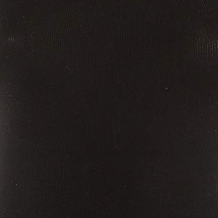 Pre Owned Moncler Black Rib Knit Tank Top S