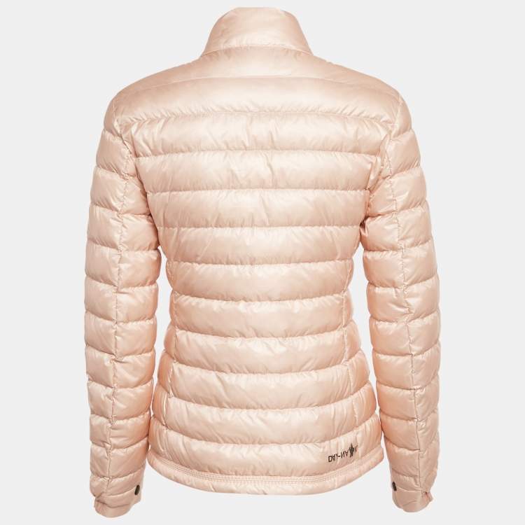 Pre Owned Moncler Grenoble Light Orange Nylon DAY-NAMIC Down Jacket S