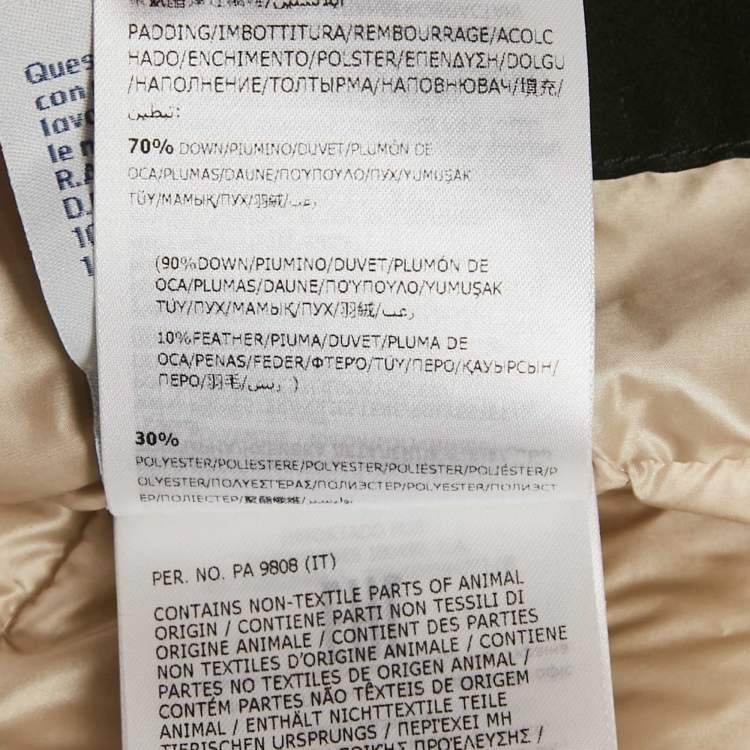 Pre Owned Moncler Grenoble Light Orange Nylon DAY-NAMIC Down Jacket S