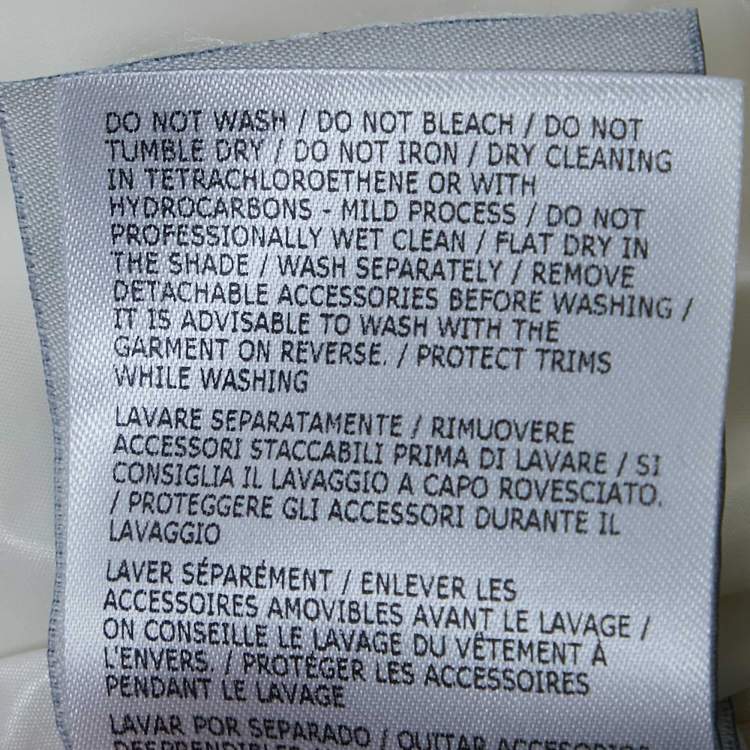 مملوكة مسبقًا Moncler White Faux Fur Pedrix Down Jacket M