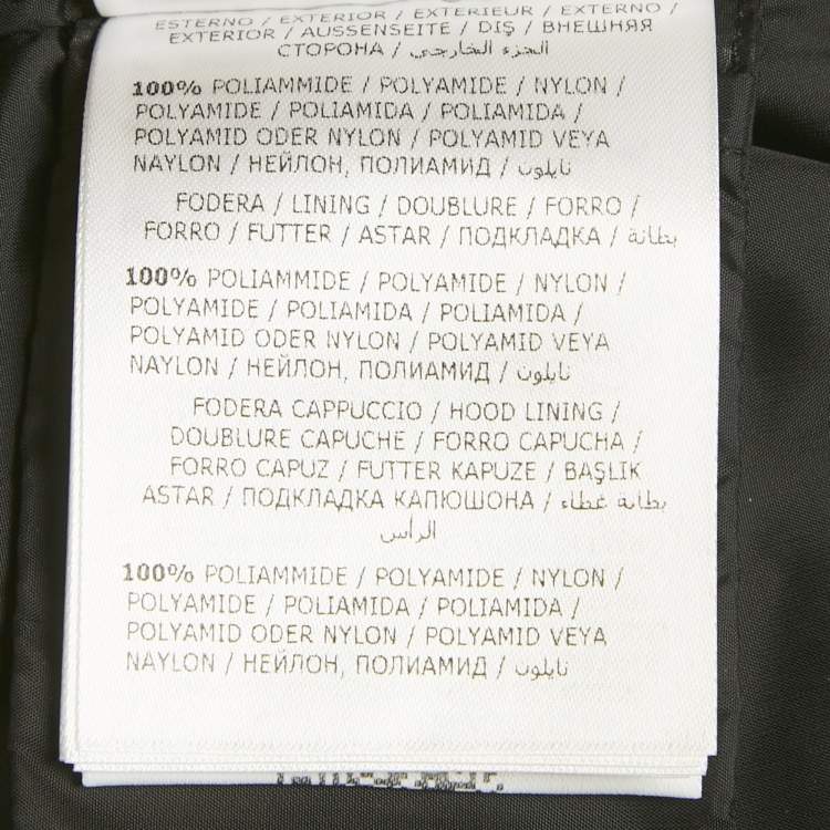 Pre Owned Moncler Black Sherlyn Trim Nylon Aphroti Long Down Jacket M