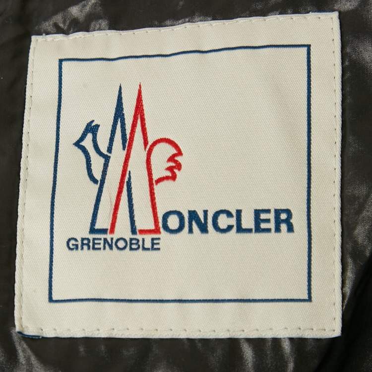 Pre Owned Moncler Brown Synthetic Salla Down Jacket M