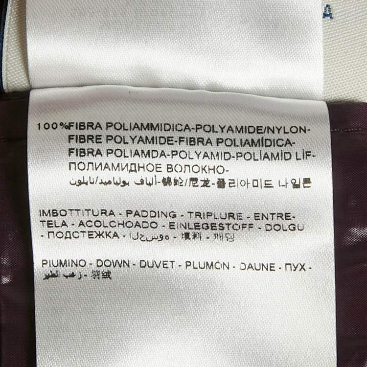 Pre Owned Moncler Purple Synthetic Short Biker Jacket M