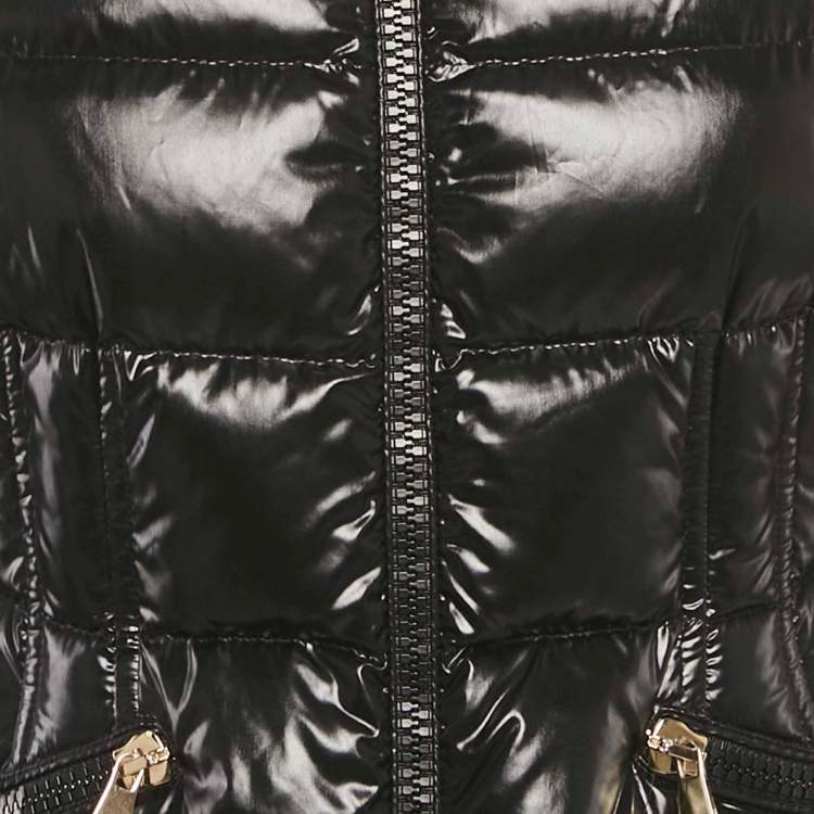 مملوكة مسبقًا Moncler Black Synthetic Down Jacket S