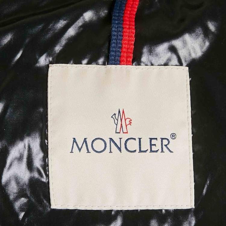 مملوكة مسبقًا Moncler Black Synthetic Down Jacket S