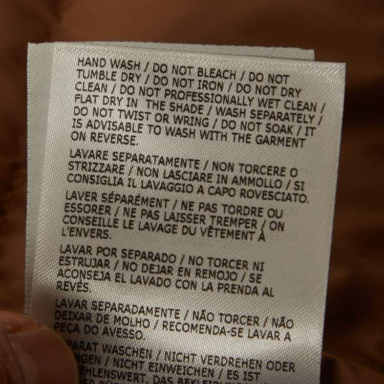 Pre Owned Moncler Brown Shearling Bost Teddy Down Vest S