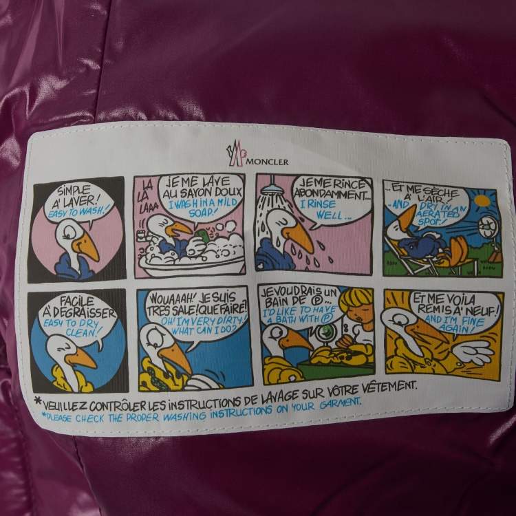 Pre Owned Moncler Purple Nylon Sleeveless Down Ghany Gilet M