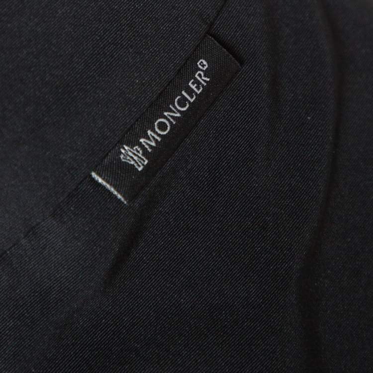 Pre Owned Moncler Premiere Black Down Quilted Trim Flounce Skirt S