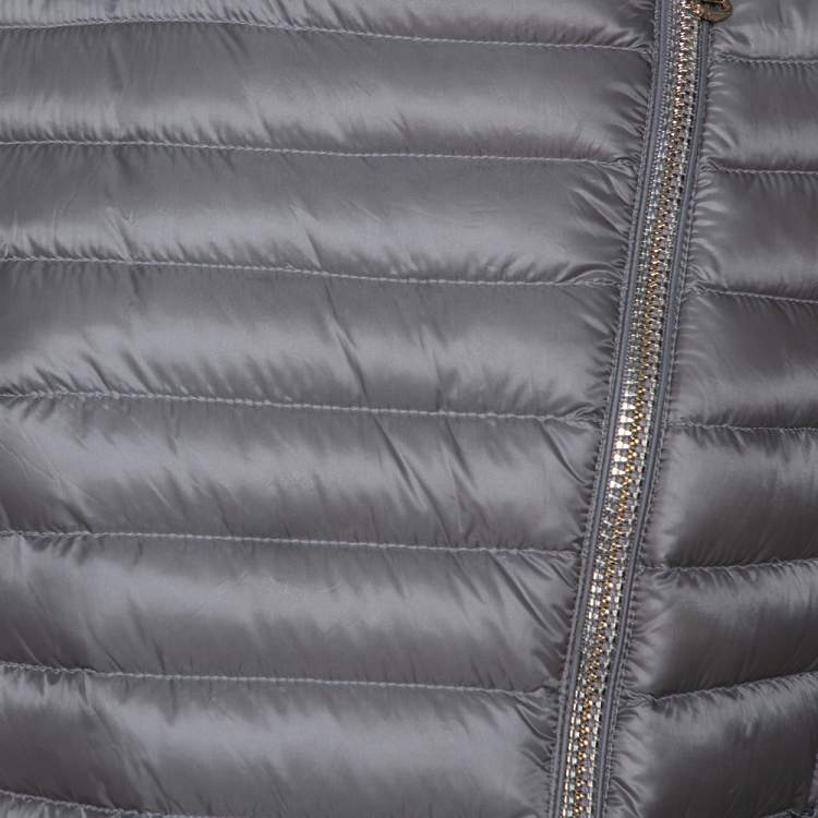 Pre Owned Moncler Grey Down Quilted Amey Jacket M