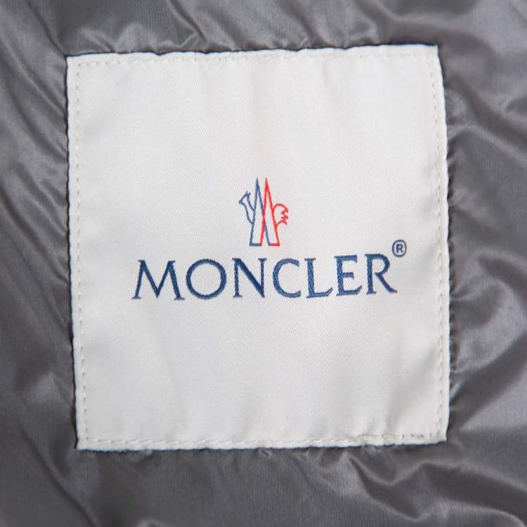 Pre Owned Moncler Grey Down Quilted Amey Jacket M