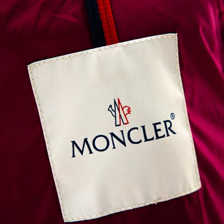 Pre Owned Moncler Purple Synthetic Puffer Down Ilay Jacket S
