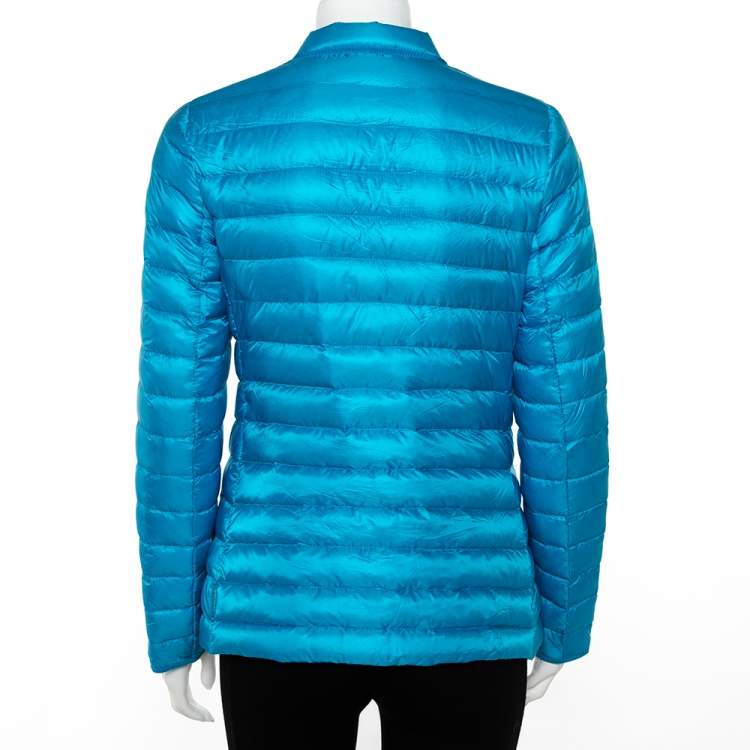 Pre Owned Moncler Blue Synthetic Dali Puffer Jacket S