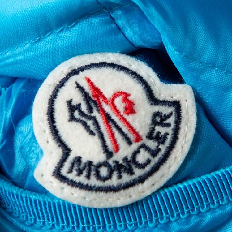 Pre Owned Moncler Blue Synthetic Dali Puffer Jacket S