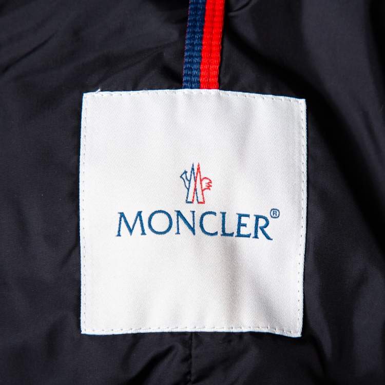 Pre Owned Moncler Beige Synthetic Padded Gaelle Vest XS 
