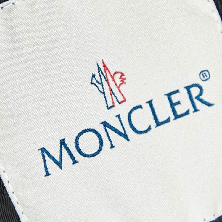 Pre Owned Moncler Black Synthetic Mesh Zip Front Hatsue Jacket S