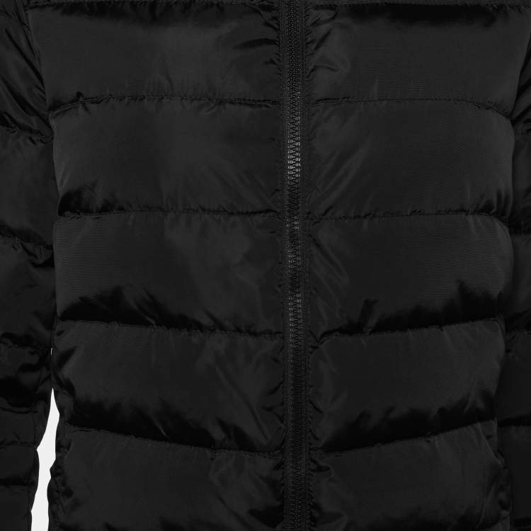 Pre Owned Moncler Black Ruffled Sleeve Puffer Down Jacket M/L