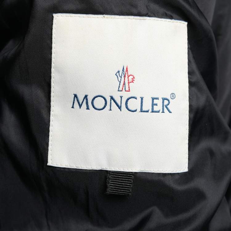 Pre Owned Moncler Black Ruffled Sleeve Puffer Down Jacket M/L