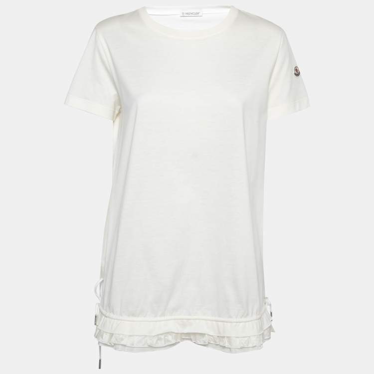 Short Sleeved Drawstring Top Offwhite