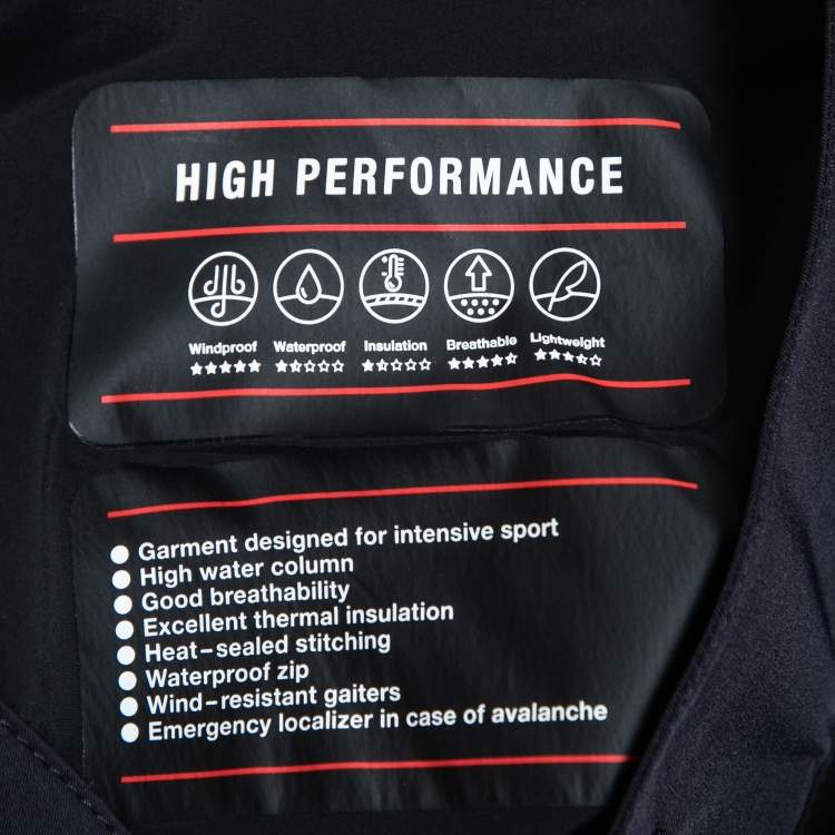 Pre Owned Moncler Navy Blue Synthetic Logo Embroidered Sportivo Ski Pants S
