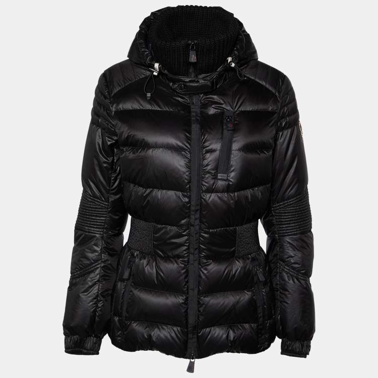Moncler Grenoble Black Quilted Down Roncevaux Hooded Jacket
