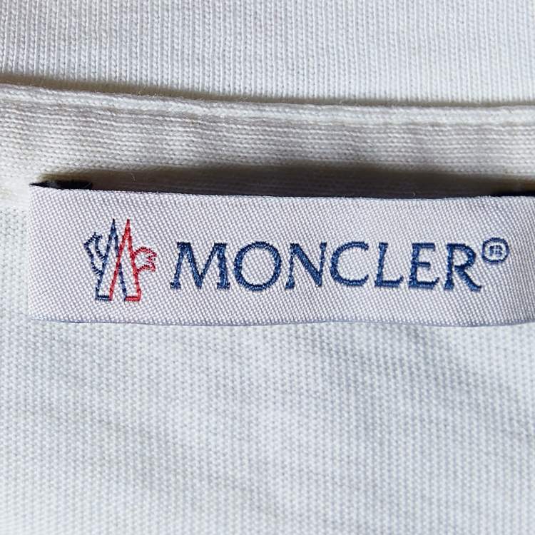 Pre Owned Moncler Yellow Tie Dye Cotton Cropped T-Shirt L
