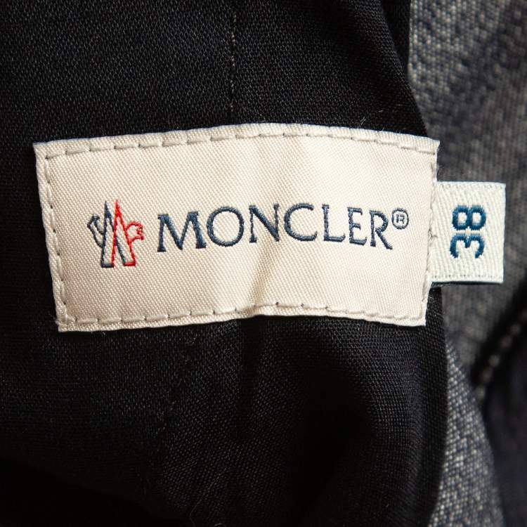 Pre Owned Moncler Navy Blue Denim Slim Fit Jeans M Waist 28''