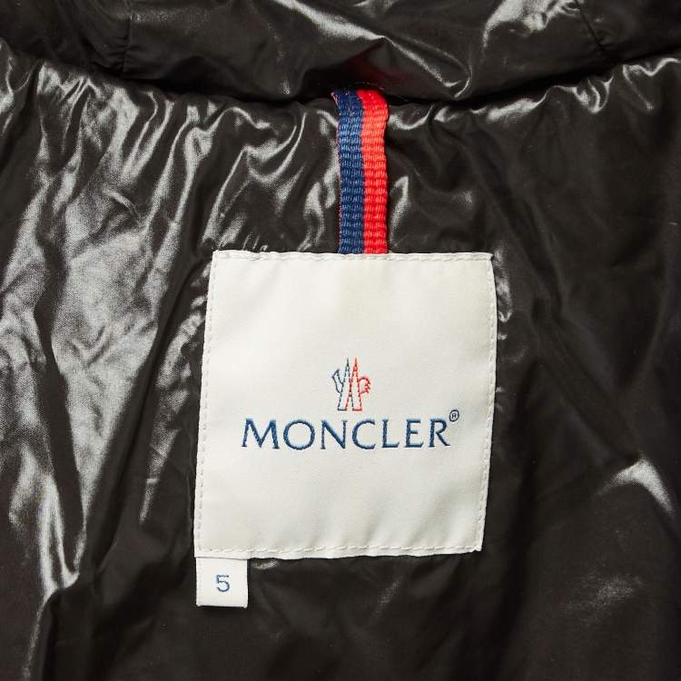 Pre Owned Moncler Black Nylon Quilted Puffer Jacket 2XL