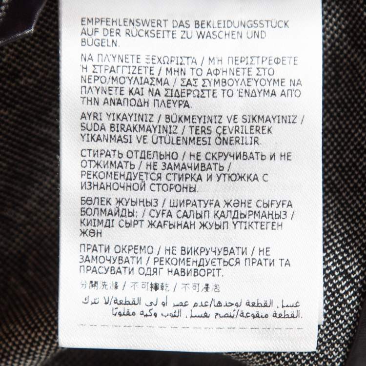 Pre Owned Moncler Black Monogram Cotton Knit Leggings XS