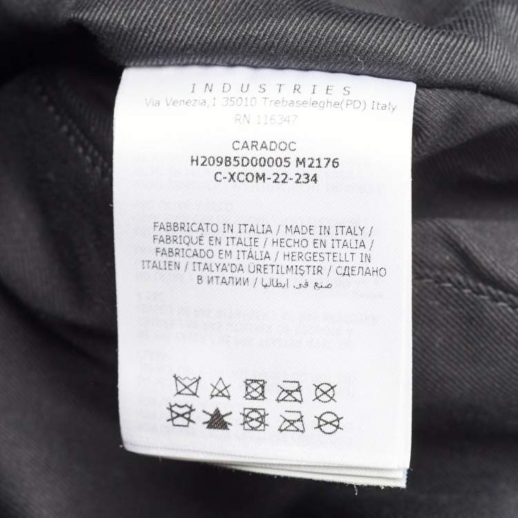 Pre Owned Moncler Black Nylon Water-Repellent Caradoc Tote