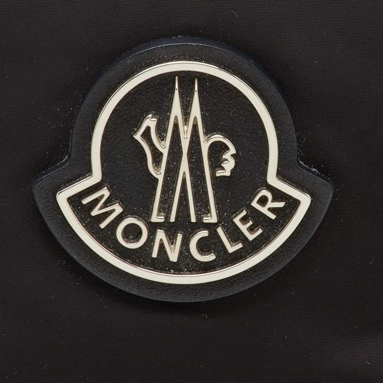 Pre Owned Moncler Black Padded Nylon Caradoc Water-Repellent Tote