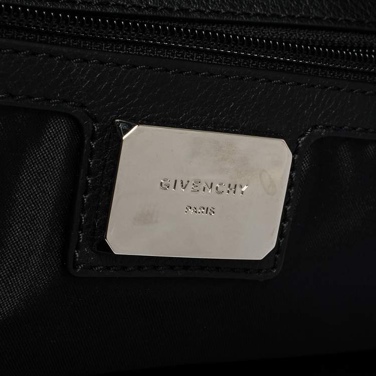 Pre Owned Givenchy Black/Brown Nylon and Calfhair Backpack