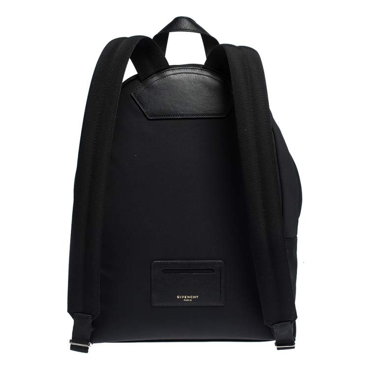 Pre Owned Givenchy Black/Brown Nylon and Calfhair Backpack