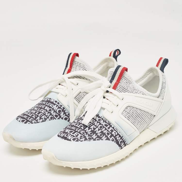 Pre Owned Moncler Multicolor Fabric and Rubber Meline Sneakers Size 39