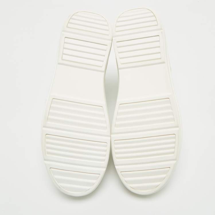Pre Owned Moncler White Nylon and Leather Insolux Snow Boots Size 38