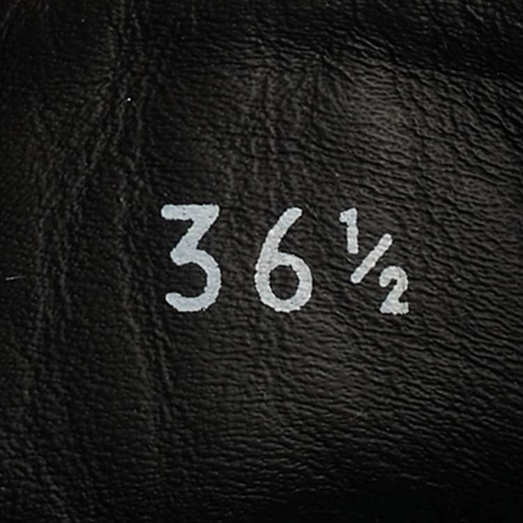 Pre Owned حذاء بوت مونكلر نيوي جلد وقماش رمادي مطاطي مقاس 38