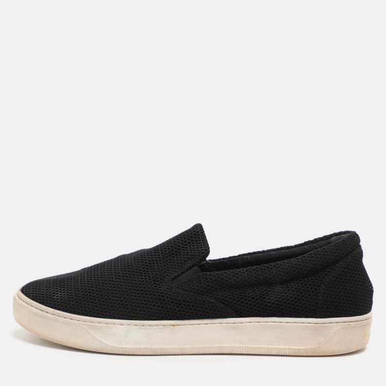 Pre Owned Moncler Size 37 Knit Fabric Slip On Sneakers