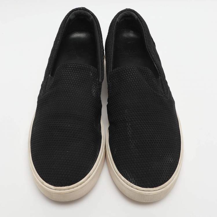 Pre Owned Moncler Size 37 Knit Fabric Slip On Sneakers