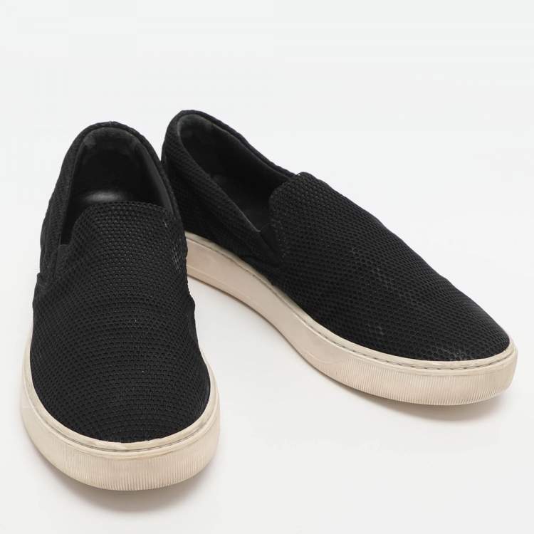 Pre Owned Moncler Size 37 Knit Fabric Slip On Sneakers