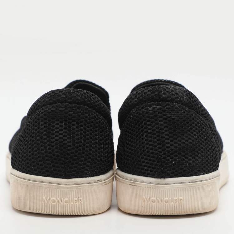 Pre Owned Moncler Size 37 Knit Fabric Slip On Sneakers