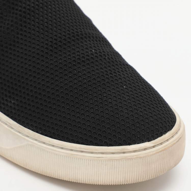 Pre Owned Moncler Size 37 Knit Fabric Slip On Sneakers